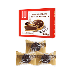 露怡巧克力黄油挞法式黑巧奶油甜品点心372g共12枚下午茶网红零食