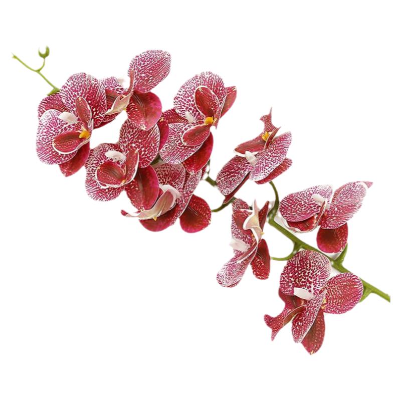 单支仿真3d打印9头蝴蝶兰手感兰花仿真花假花婚庆家居装饰