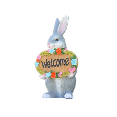 福四方卡通兔子装饰摆件