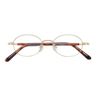 EQ眼镜张靓颖同款复古椭圆高质感可配度数明星轻老钱风防蓝光0236