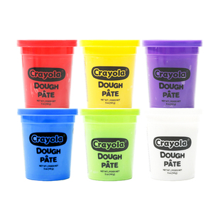 绘儿乐Crayola开学必备无毒儿童食品级创意安全杯装不易干彩泥超轻粘土易造型