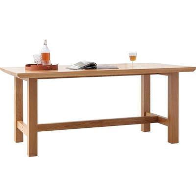 源氏木语全实木餐桌大板原木风