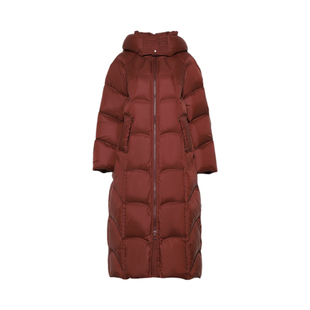 DPLAY【50鸭绒】2025年冬季新款红色时尚长款羽绒服女外套女