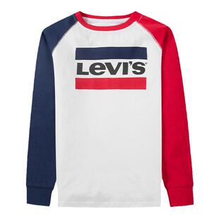李维斯儿童装男童长袖T恤2026春秋新款中大童秋装打底衫上衣薄款