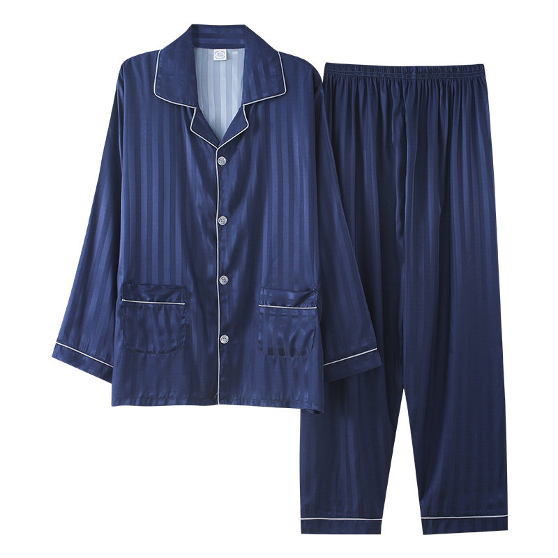 男士中老年爸爸睡衣家居服套装