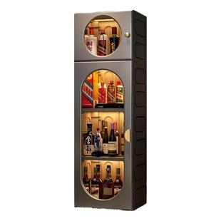 免安装酒柜展示柜2026新款家用轻奢高档客厅靠墙小型置物网红酒架