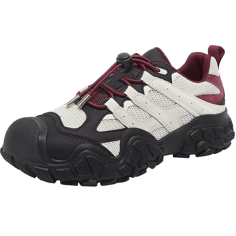 骆驼女鞋2026年春夏新款户外徒步黑色运动登山鞋爬山跑步鞋丑萌鞋