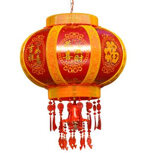 旋转灯笼新款2026年大门口新年乔迁结婚阳台红七彩走马灯春节挂饰