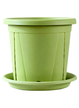 新款三代青山控根树脂花盆加厚耐用侧面透气孔深型家用塑料加仑盆
