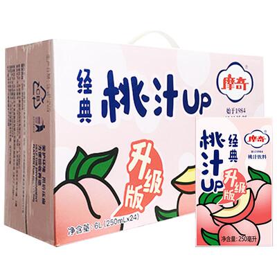 摩奇老北京桃汁原浆250ml*24盒