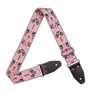 AMUMU复古彩色系列吉他背带真皮皮头民谣吉他电吉他贝斯斜挎肩带