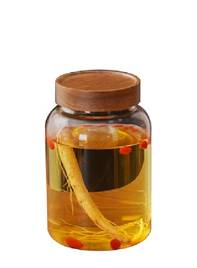 通用高硼硅玻璃人参泡酒玻璃瓶