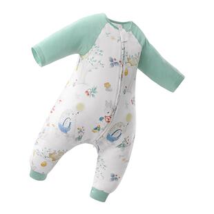 贝肽斯[肽护]婴儿睡袋桉树防蚊夏季薄款宝宝儿童分腿四季通用