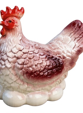 镇宅陶瓷电视柜大公鸡家居装饰