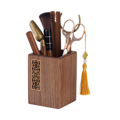 胡桃木窗花茶道六君子茶具配件