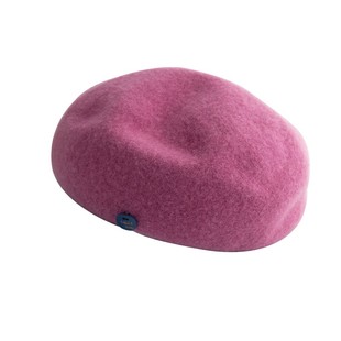 日系经典100%纯羊毛阔版大贝雷帽秋冬季女大头围百搭复古时髦帽子