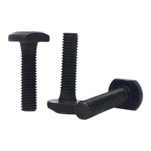 t型螺丝原GB37压板螺丝t型槽用螺丝T形螺栓螺杆10.9级m8发黑8.8级