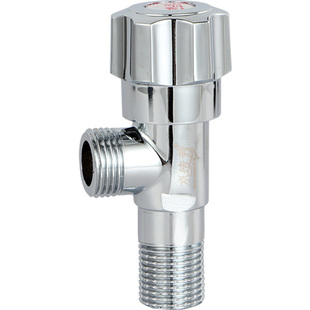 全铜三角阀马桶热水器冷热角阀加长进水阀内丝牙内螺纹直通阀4分