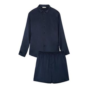 MANITO/曼尼陀Ocean Blue海豚印花男士家居服套装可外穿短袖睡衣