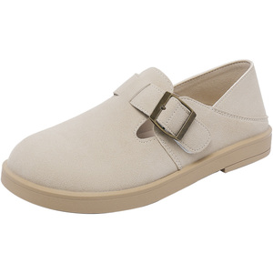 大东勃肯鞋女2025春季新款时尚休闲低跟单鞋轻便圆头舒适鞋子1213