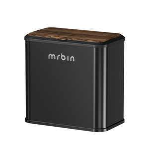 麦桶桶壁挂式桌面厨房垃圾桶家用2026新款免弯腰中古风高颜值专用