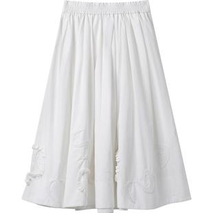 【新中式】播商场同款倪妮同款波嘻半身裙女24秋裙子BDR3BD3230