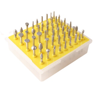 信工玉雕工具磨头套装电动金刚砂钻头雕刻原石翡翠打磨去皮3mm柄