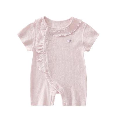 温巢婴儿衣服夏季薄款短袖连体衣