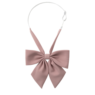 东京岁时记jk领结纯色原创日系学院风粉红桃色小物粉色大羽根领结