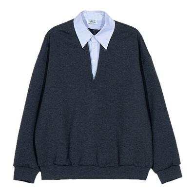 Hualun衬衫领卫衣套装男