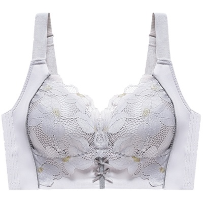 六排扣大胸显小内衣收副乳