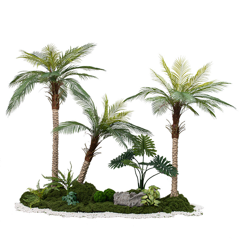 超逼真棕榈假树仿真针葵植物造景大型仿生绿植椰子树景观室内装饰