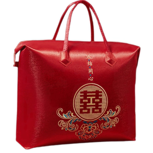婚庆被子收纳袋加厚防尘结婚喜被子包装袋四件套手提袋整理搬家袋