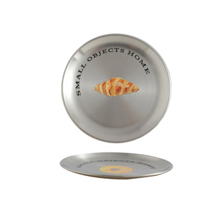 舍里不锈钢吐骨碟套装家用饭桌垃圾残渣盘精致餐盘碟子水果点心盘