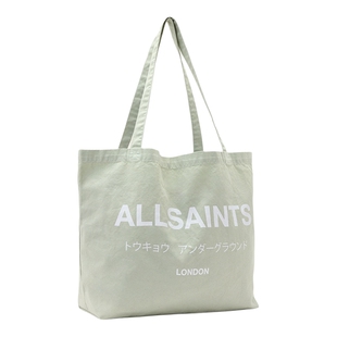 ALLSAINTS男士Logo帆布包UNDERGROUND单肩托特包袋2026夏新款
