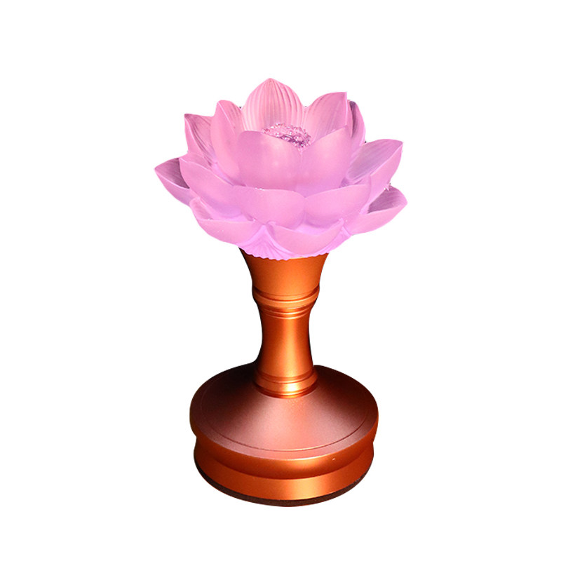 电池款琉璃灯莲花灯佛供灯佛供灯