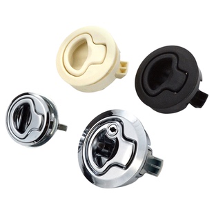 MS739-2/3圆形拉手锁内嵌面板锁房车救护车埋入式圆头拉环锁柜锁