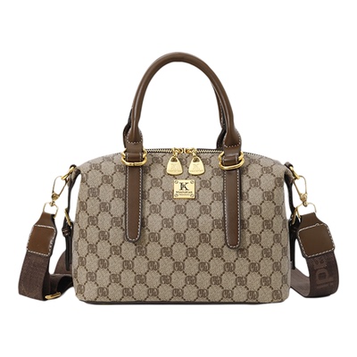 2026新款复古老花波士顿枕头包