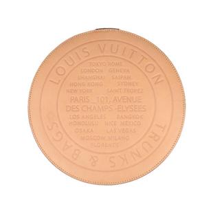 中古9新LV路易威登圆饼形跳棋套装复古老花收纳袋二手奢侈品包包