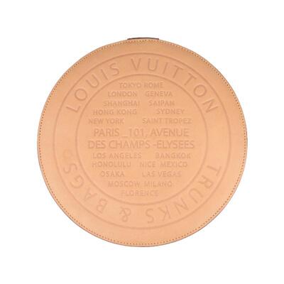 中古9新LV路易威登圆饼形跳棋套装复古老花收纳袋二手奢侈品包包