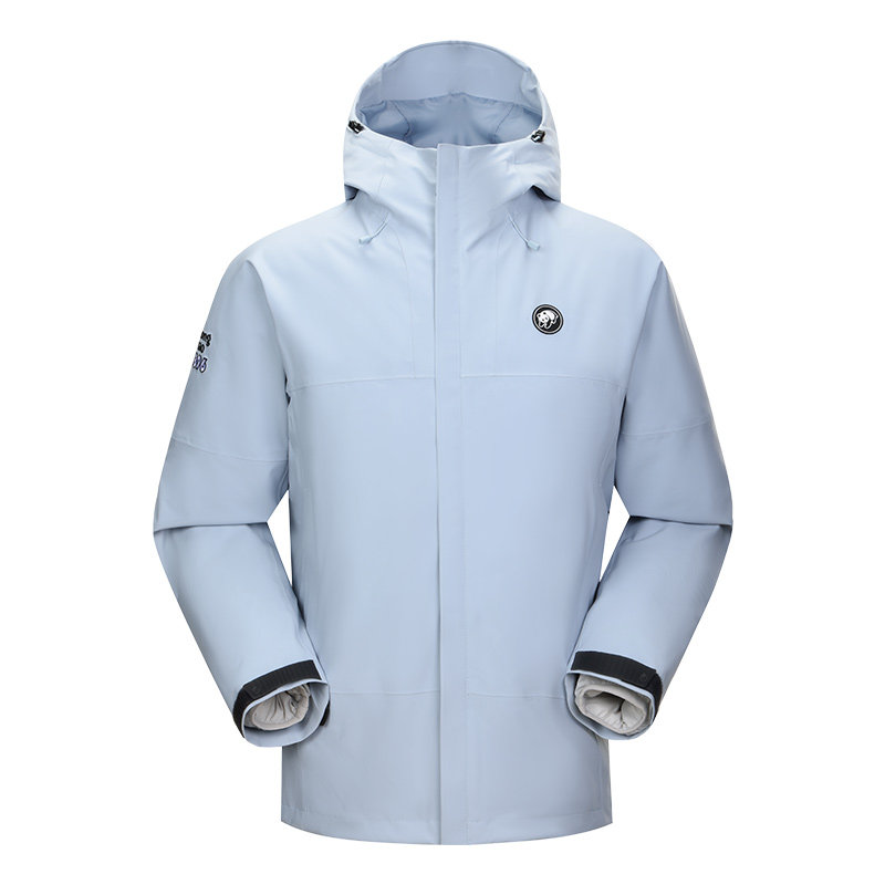 熊猫【雨壳MAX】明星同款户外三合一羽绒冲锋衣女防风防水登山服