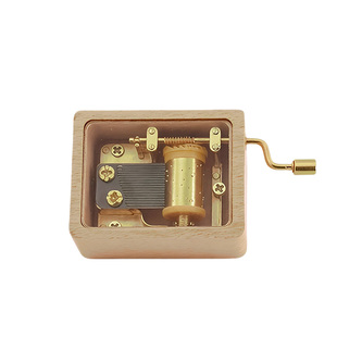 手摇八音盒木质迷你音乐盒机械天空之城卡农千与千寻生日快乐礼物