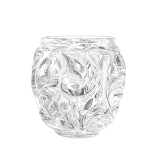 高级感水晶玻璃花瓶圆球餐桌茶几摆件客厅绿植水养插花ins轻奢风