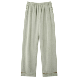 芬腾可安珊瑚绒睡裤男士男款冬季加绒加厚大码暖暖家居裤子秋冬天