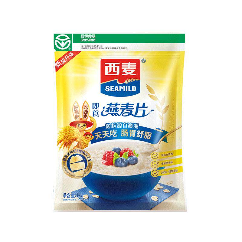西麦燕麦片即食代餐1000g罐装