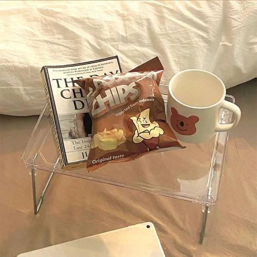 亚克力折叠桌便携式简易床上家用飘窗小型宿舍轻便学生迷你ins风