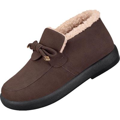 老北京棉鞋加绒外穿一脚蹬雪地靴