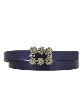 【24期免息】Roger Vivier/RV配饰Efflorescence织物腰带