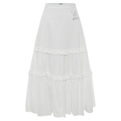 MOUSSY&酷洛米合作款秋季新品甜美木耳拼接半裙010IAF01-6601
