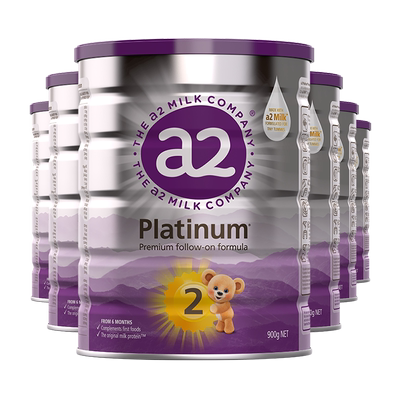 a2婴儿配方奶粉2段900g*6/箱装